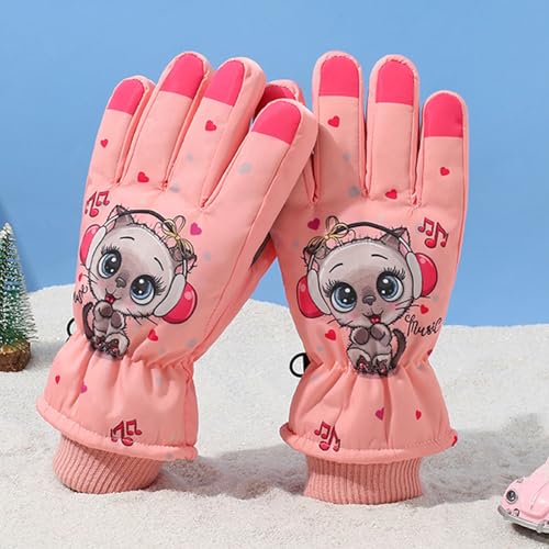 Xiuyer Guantes De Invierno para Niños, Guantes De Nieve para Niños Guantes Cálidos Impermeables para Patinaje Esquiar Ciclismo Snowboard para Niños Niñas 2-13 Años,Guantes De Nieve para Niños - imagen 5