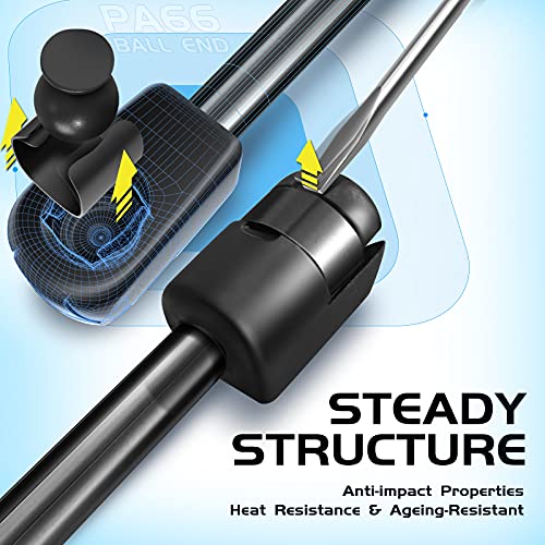 2Pcs 30 Lb/12 Inch Universal Lift Supports Ball Socket Rod Connector Gas Spring Shock Struts Truck Toolbox Lid Truck Window Topper Boat Hatch Weather Guard #TOP4