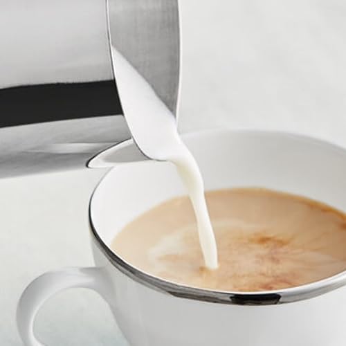 Miniatura 2 de TrueCraftware Jarra de leche espresso de acero inoxidable de 24 onzas con escala de medición, jarra de vapor, barra de café, capuchino, herramientas