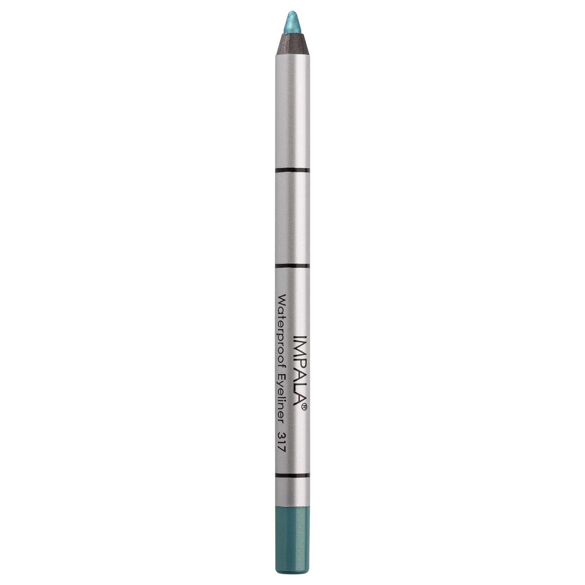 IMPALA | Lápiz de Ojos Waterproof Cremoso Color Verde Azulado 317 | Contorno Definido o Efecto Ahumado | Textura Densa y Cremosa Fácil de Aplicar | Color Brillante, Duradero y Resistente al Agua