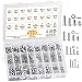 Produktbild WEKON 520 Stück M3M4M5M6 Linsenkopfschrauben Gewindeschrauben Set 304 Edelstahl Zylinderschrauben mit Muttern und Unterlegscheiben Sortiment Kit