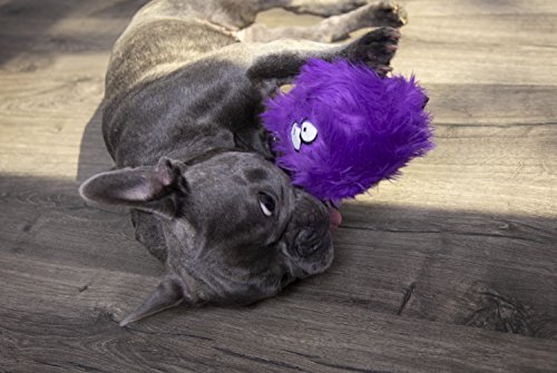 Godog Furballz Squeaker Plush Pet Toy For Dogs & Puppies, Soft & Durable, Tough & Chew Resistant, Reinforced Seams - Purple, Small #TOP6