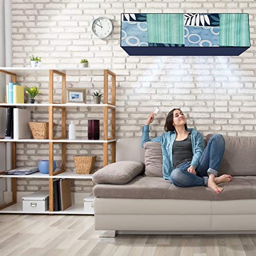 Image of Polycarbonate Water & Dustproof Split Ac Cover for Voltas 1.5 Ton 5 Star Classic 185vh Crown Aw Inverter, Blue (Color05)