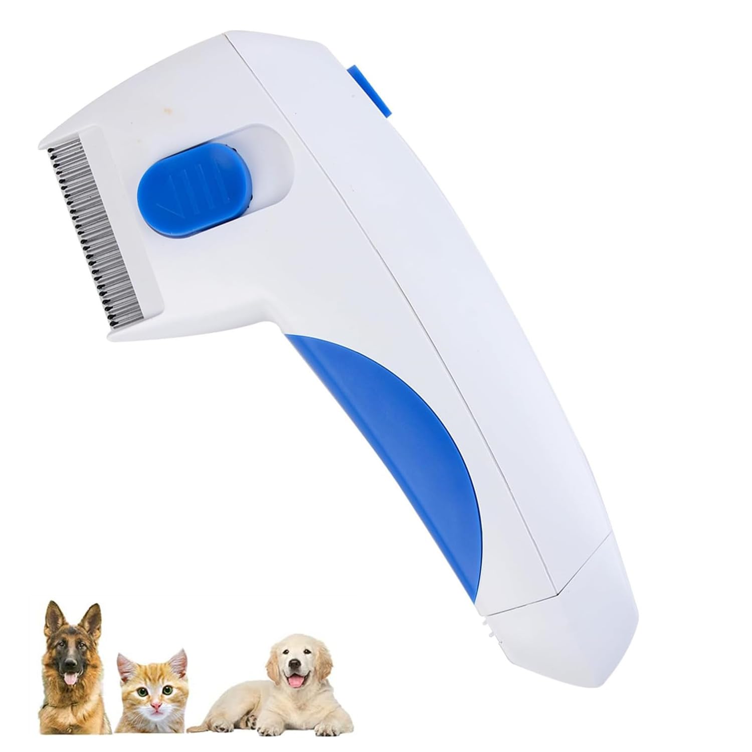 Elektrischer Flohkamm, Läusekamm, elektrischer Haustier für Flohläuse, professioneller Flohkamm, Entferner für Katzen und Hunde