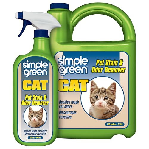 Simple Green Cat Stain & Odor Remover - Enzyme Cleaner for Cat Ur...