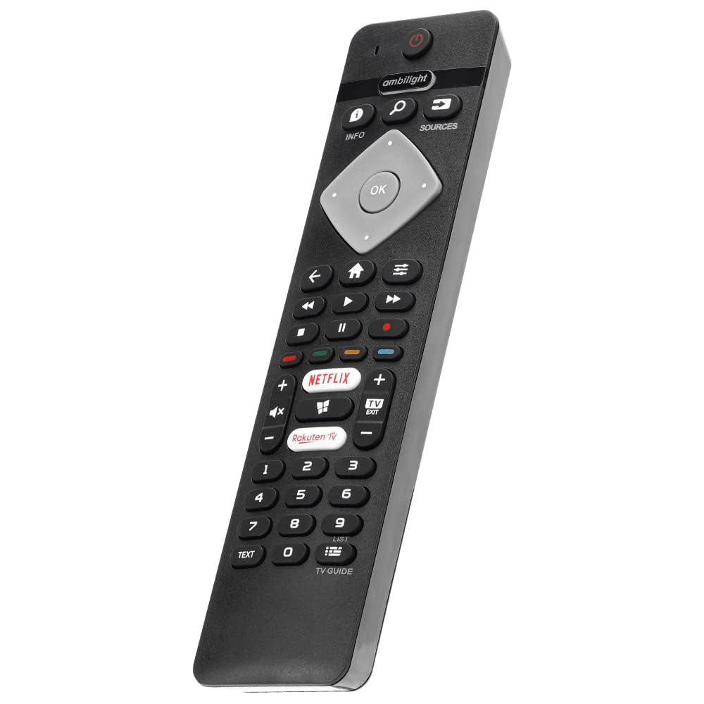Télécommande De Remplacement Pour Téléviseurs Philips 4K Ambilight Et OLED - Compatible Avec De Nombreux Modèles