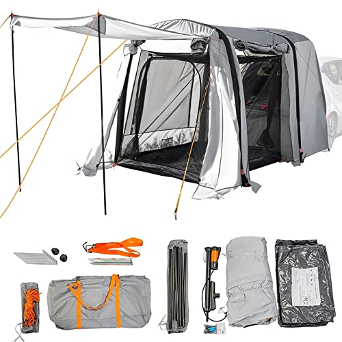 Tienda de campaña inflable portátil para portón trasero para Jeep, SUV, camión, furgoneta, camping, impermeable, tela Oxford 210D, instalación rápida en 3 minutos, bolsa de transporte incluida