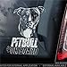 Pitbull on Board Car Sticker Pit Bull Terrier Beware of The Dog Sign Decal decalcomania in vinile adesivo per finestra paraurti Die Cut Decalcomanie presenti