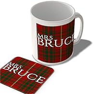 Is your Surname Bruce? Perfect Scottish Clan Tartan mug to show to friends & family. Great for kilt fans and Scotland lovers. Birthday and Christmas gift. MADE IN SCOTLAND! - Everyone is at least 5% Scottish (or so we've heard). All of our mug and co...
