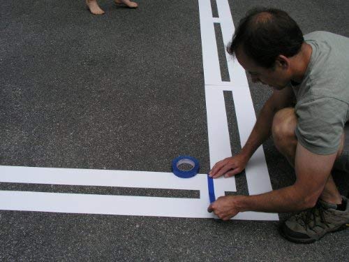 Basketball Court Stencil Kit | Playground Stencil | Basic Key Kit | Paint Stencil for Playground and Pavement - Thumbnail 5