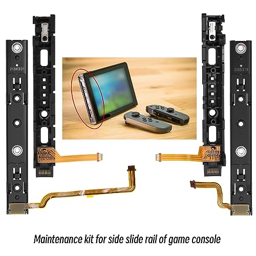 Kit de riel deslizante para Nintendo Switch con cable flexible para consolas 2