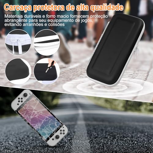 32 in1 Case Estojo Para Nintendo Switch Oled Acessórios Capa Protetora Para Com Compartimentos Bolsa