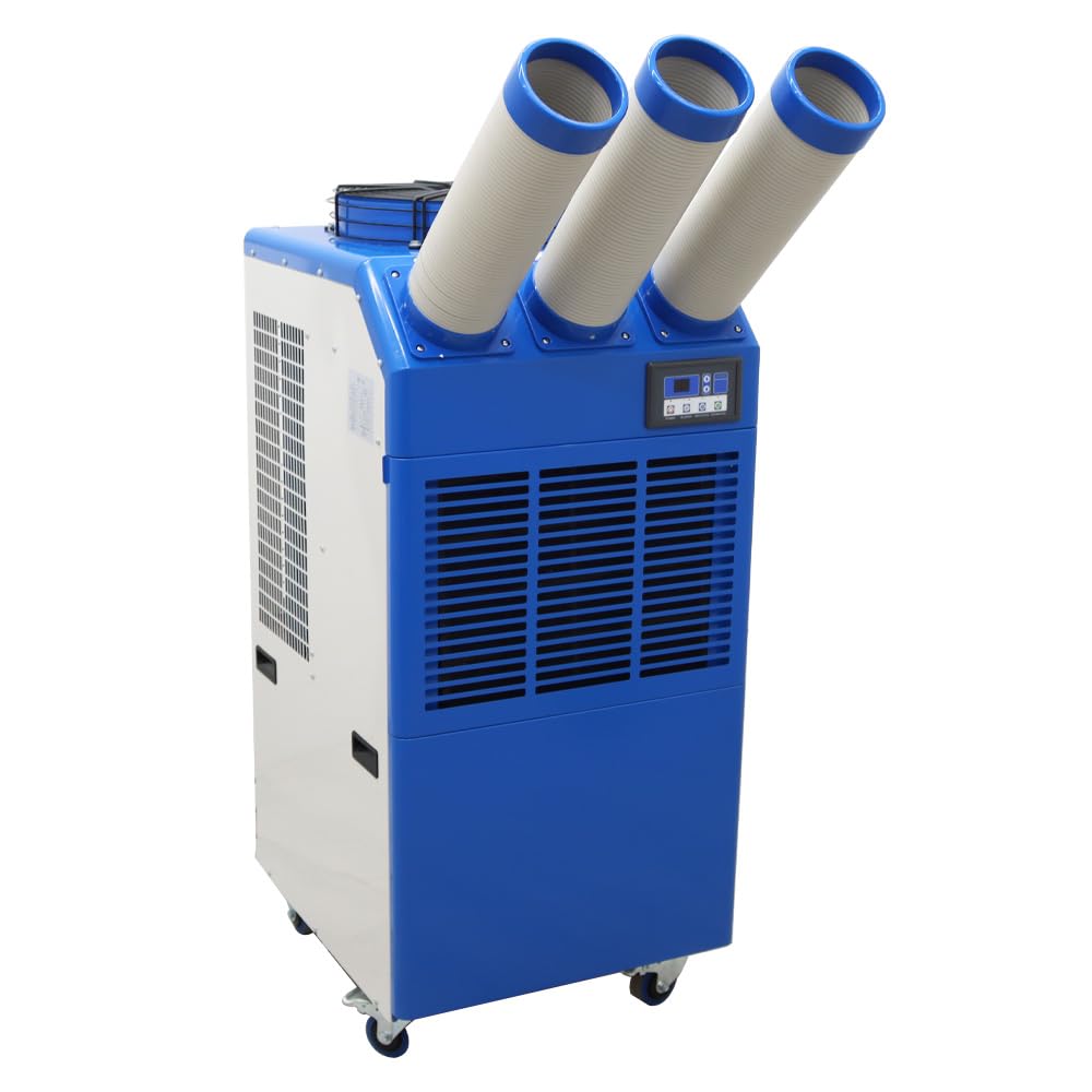 Industrial Air Conditioner Portable Spot Cooler 22178BTU H 3 Column Air-Cooled Mobile Outdoor Cooling Aircon 220V