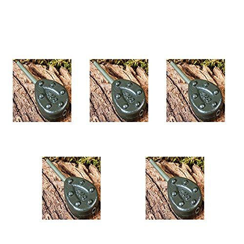 DONGKER Pesi Da Pesca Per Carpa – Set Da 5 Pezzi A Goccia, Piombo Elettrolitico, Pesi Da 31g A 99g (1.1oz - 3.5oz) - 5