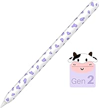 NIUTRENDZ Cow Print Case for Apple Pencil 2nd Generation Cover Protective Silicone Sleeve Skin Accessories Compatible with...