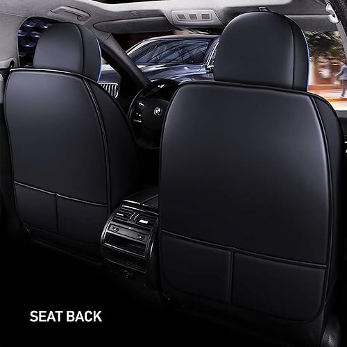 Miniatura 3 de PongChan 5 fundas impermeables para asientos de automóvil para Suzuki Grand Vitara 1999-2013, protectores de asiento delantero y trasero de piel