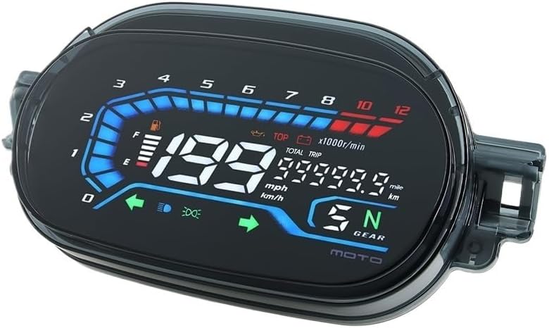 Odometer Speedometer 12V Motorcycle Speedometer Dashboard Gauge Tachomete Digital RPM Meter For Y125z Y125zr SPEEDOMETER