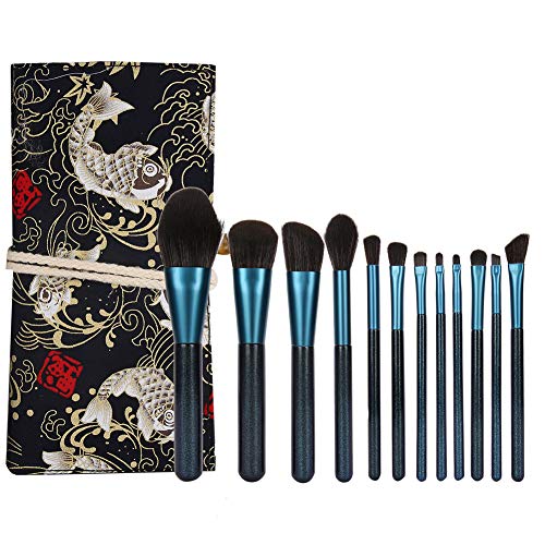 Kit pinceaux maquillage fard à paupières et blush pour éviter les taches de poudre