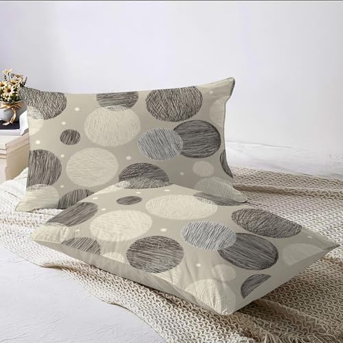 Housse de couette en microfibre premium kaki et taies d'oreiller douces - 8