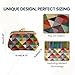 Signare Tapestry Double Pocket Change Pouch Kiss lock Coin Purse for Women With Colourful Geometric Multicolor Triangles Design (FRMP-MTRI)