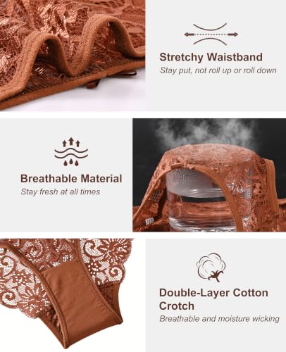 Image of Sunm Boutique Sexy Underwear for Women, Cheeky Lace Women's Panties