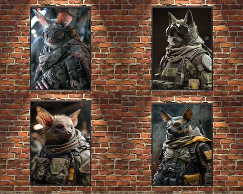 Affiches chauve-souris et soldat ARA STEP impressions realistes 21x29,7