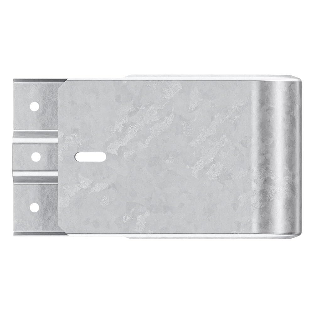 Kopfstück links für Schutzplanken aus Stahl mit B-Profil, 55 cm aus Stahl, Art.-Nr. 35693 | Leitplanke | Stahlschutzplanke