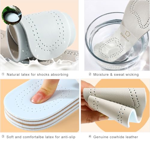 Plantillas de cuero para hombre Bellcon 3 pares miniatura 3