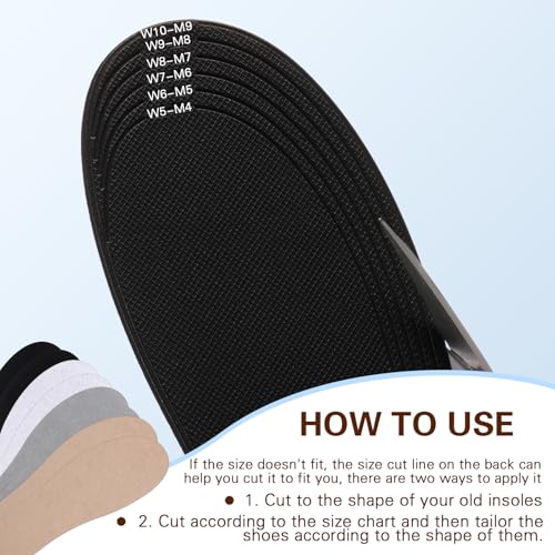 4 Pairs No Show Socks, Breathable Shoe Liner Anti Slip Barefoot Insert, No Stinking Shoe Liner for Men Women4