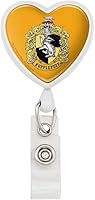 Vista 12 de Harry Potter Ilustrated Hogwart's Crest Heart Lanyard Retractable Reel Badge ID Card Holder
