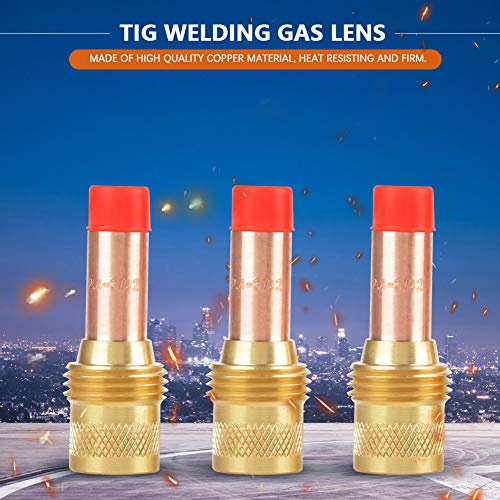 Lente de gás TIG resistente ao calor, material de cobre de alta qualidade 45V26 Corpo da pinça Lente