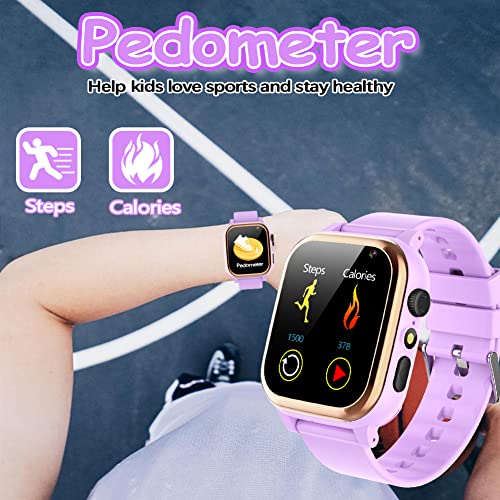 Smart Watch For Kids, 16 Fun Puzzle Games, Touchscreen Digital Smartwatch 12/24 Hr Camera Video Music Pedometer Flashlight Alarm Clock Calculator, Birthday Gifts For Age 3-12 Children Boys Girls #TOP4