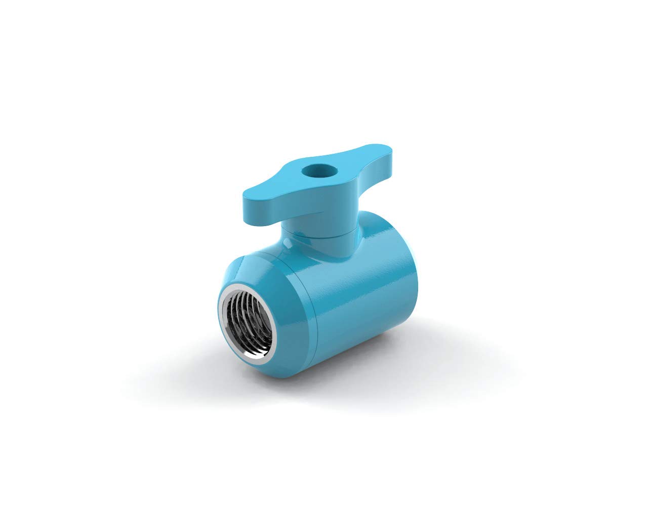 PrimoChillFemale to Female G 1/4 Drain Valve - SX Sky Blue