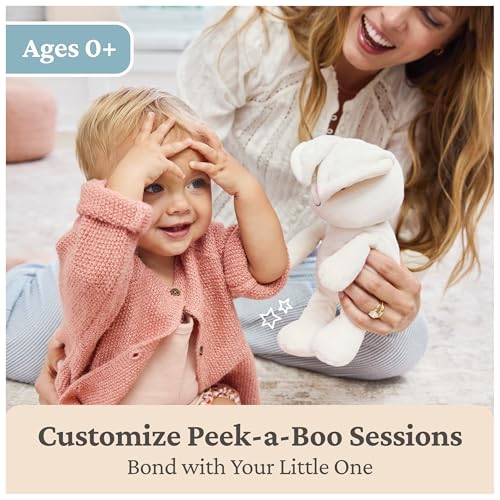 GUND Baby Peek-a-Boo Flora Bunny Plush, Bunny Rabbit Stuffed Animal, Baby Toy for Ages 0 and Up, Cream, 7" (Batteries Not Required) by GUND - Used condition - Image 4
