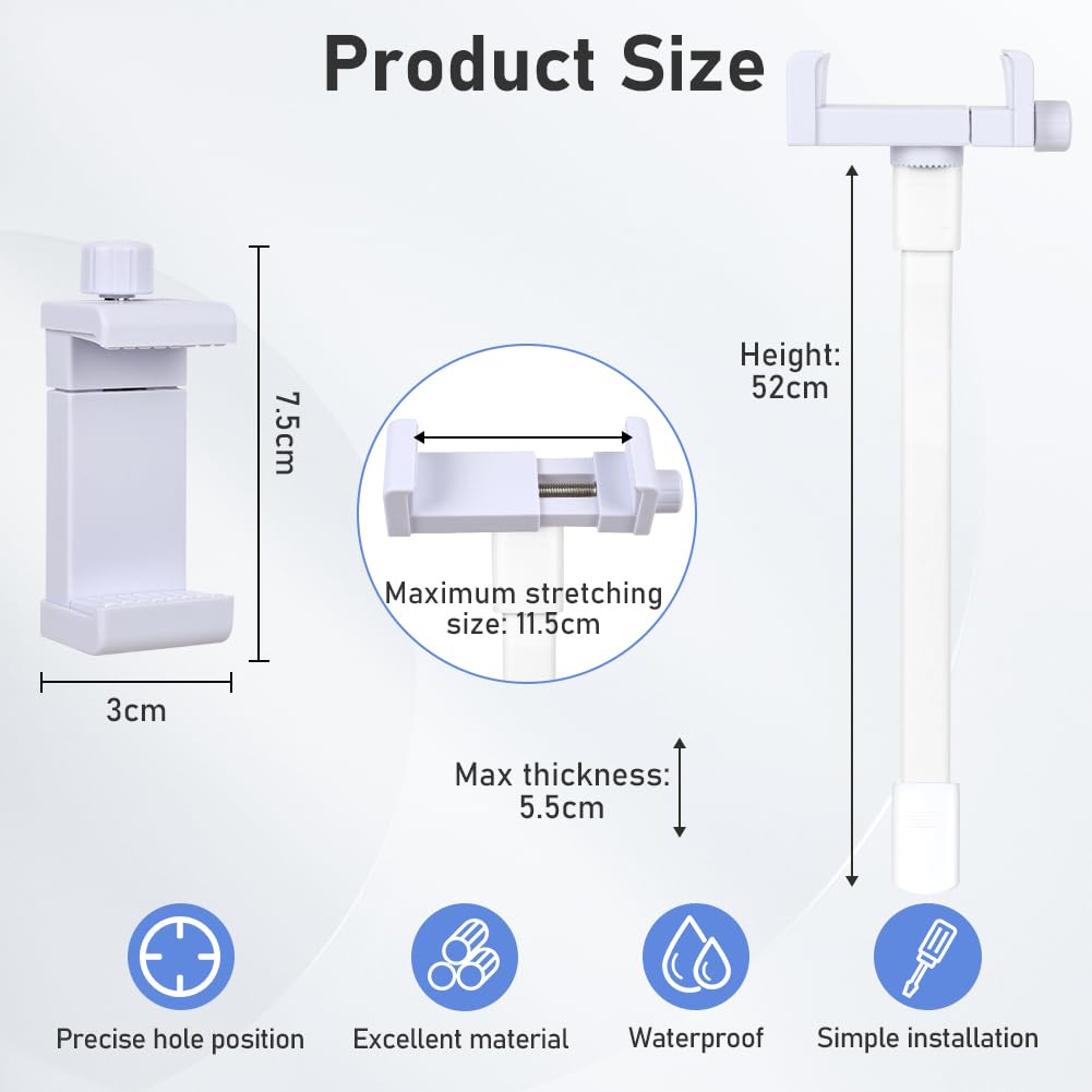 OFFCUP Supporto per Baby Monitor Flessibile Supporto per Potocamera Supporto Universale per Cellulare Pieghevole Compatibile con Philips Avent ieGeek BOIFUN GHB Hellobaby -Supporto Universale - 3