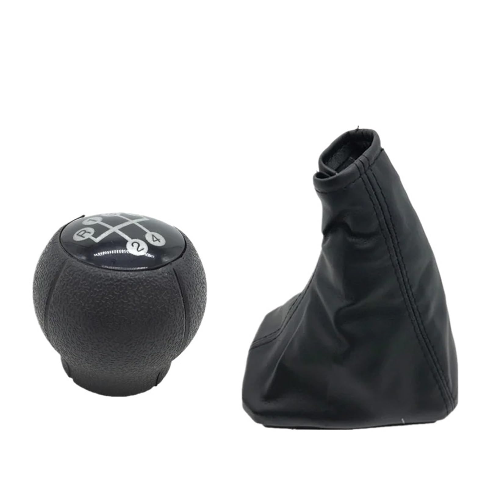 Bxbdekqgl 2Pcs Gear Knob Cover Gear Shift Knob Manual Gear Shift Knob Pu Gaiter Boot Handbrake Grip Cover For Opel For Corsa C For Tigra B For Combo Abs Interior Set(2Pcs Gear Knob Cover)