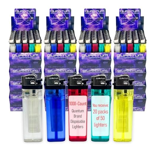Pack of 1000 Quantum Disposable Lighters