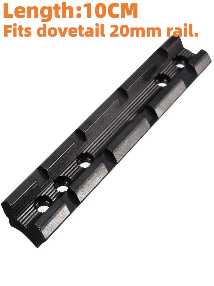 ACEXIER Rail Picatinny/Cola de Milano de 10cm Rail de Perfil bajo 20mm Weaver Picatinny Rail Mount