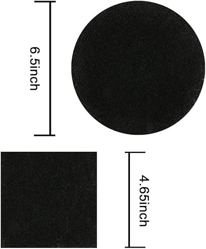 Miniatura 3 de Filtros de compost, 12 unidades, filtros de carbón activado para contenedor de compost de 1/1.3 galones, cubo de compost de cocina, 6 redondos de