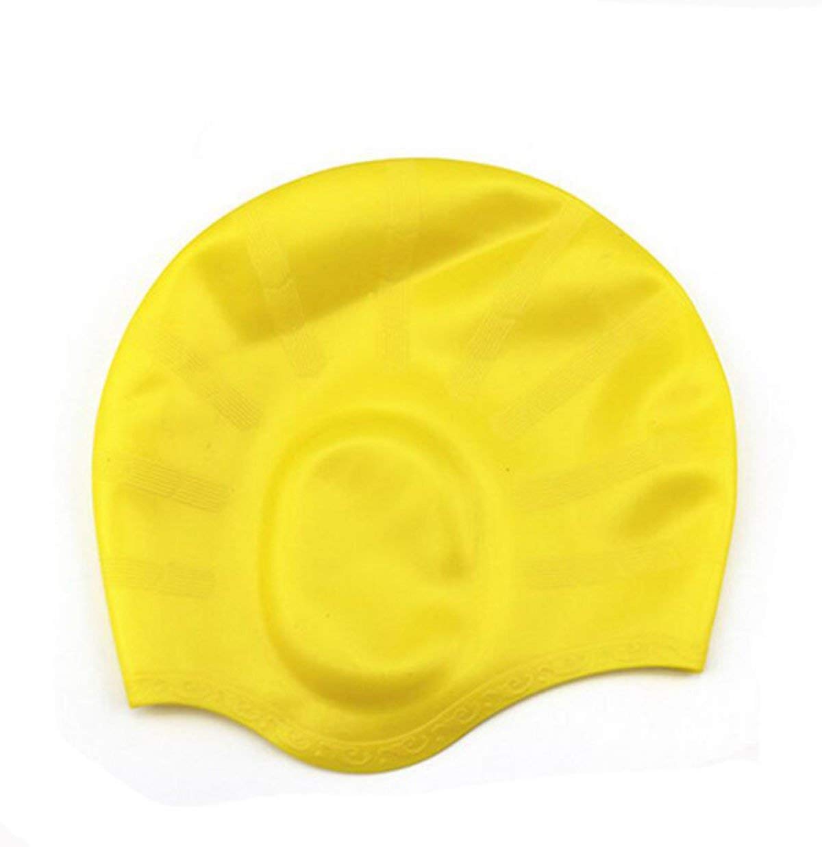 KAAS Full Head Silicone Swimming Cap(Yellow) (B07DCBLT7K) Amazon Price History, Amazon Price Tracker