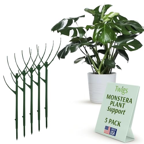 Twigs GA - Stackable Monstera Plant Support Stakes, Climbing Support for Indoor & Outdoor Use, Plant...