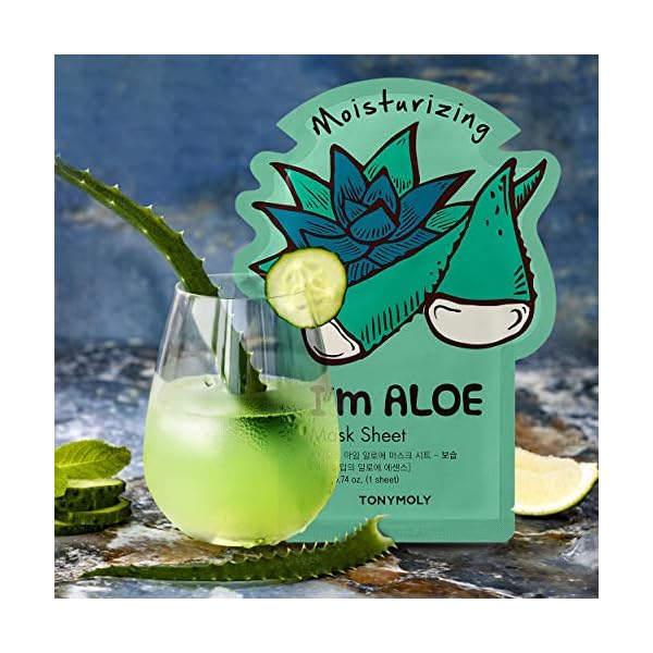 TONYMOLY I'm Real Moisturizing Aloe Mask Sheet, Pack of 1
