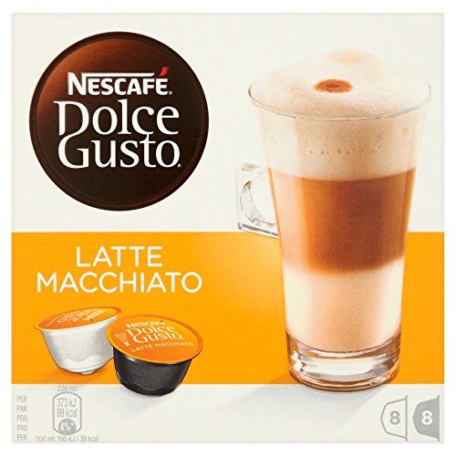 NESCAFÉ DOLCE GUSTO Latte Machiato 16 Capsules, 8 servings (Pack of 3, Total 48 Capsules/coffee pod