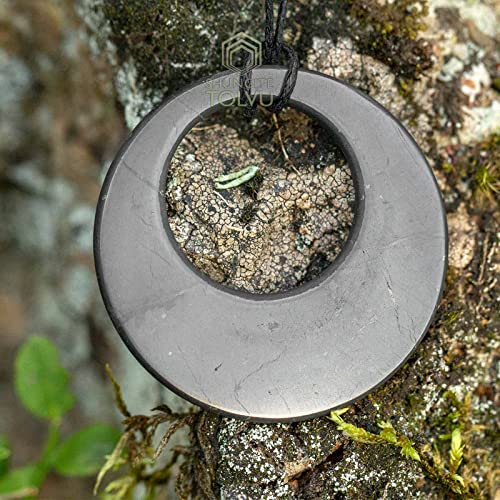 Shungite Necklaces - Various Geometric Shapes Pendants - Authentic Rare Stone4