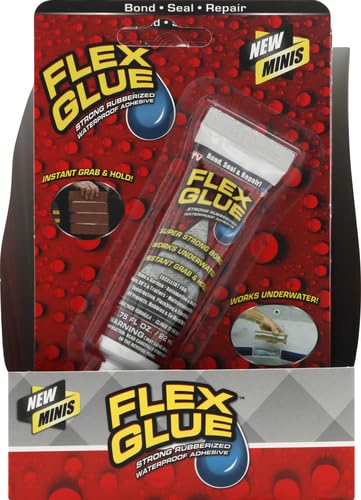 image for Flex Glue, Mini, White, Super Strong, Rubberized Waterproof Adhesive, 