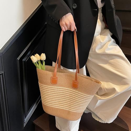 Bolso Tote Boho de Paja para Mujer miniatura 2