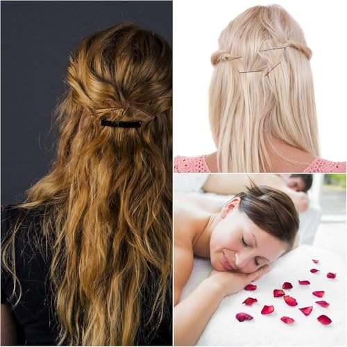 300 Pinzas para cabello 5 cm Marrón para mujeres miniatura 5