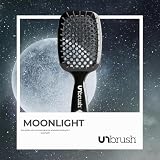 FHI Heat UNbrush szczotka do bezbolesnego rozczesywania wszystkich typów włosów, mokrych i suchych, trwałe, antystatyczne włosie DuoFlex, lekki uchwyt, wentylowana konstrukcja, szary