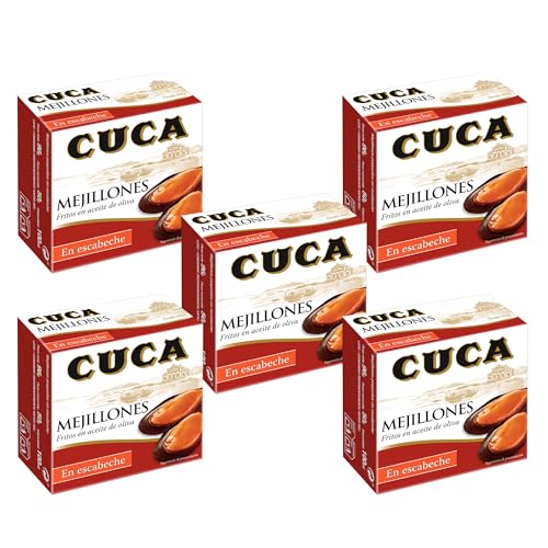 Cuca pack de 5 latas de mejillón en escabeche pequeño