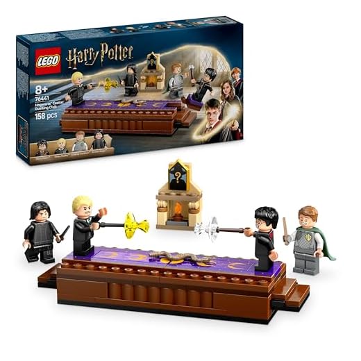 LEGO Harry Potter Hogwarts Castle: Dueling Club Playset with 4 Collectible Minifigures incl. Draco Malfoy & Severus Snape, Role Play Toy with Toppling Function for 8+ Year Old Boys & Girls 76441